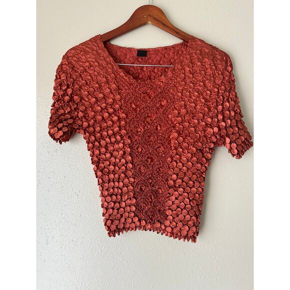 MagicScarf Orange Bubble Top One Size - Picture 2 of 5